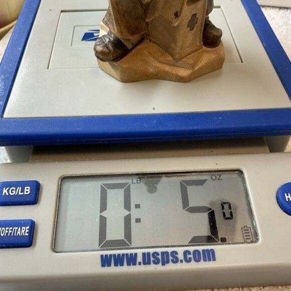 VTG 70s Toni Baur Wood Carving Arzt Mit Großer Spritze Old School Doctor 6" - Picture 13 of 13